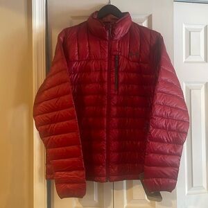 Under Armour Puffer Primaloft Coldgear Infrared Jacket Coat Mens Sz Large - Red